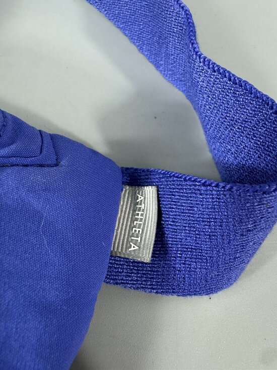 Athleta Kinetic Waist Bag Belt Fanny Pack Adjustable Strap Travel Nylon Blue - Picture 4 of 15